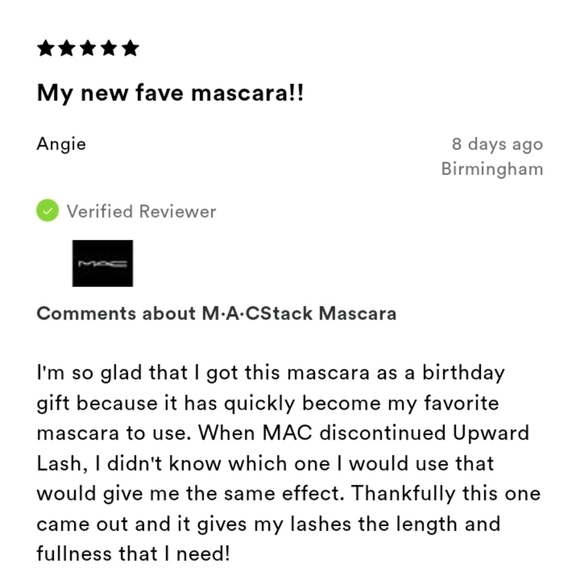 BRAND NEW IN BOX MAC STACK MASCARA INFINITE BUILD VOLUME +LENGTH MASCARA - Picture 7 of 9